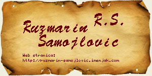 Ruzmarin Samojlović vizit kartica